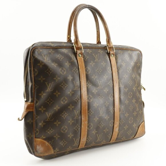 LOUIS VUITTON Porto Documan-Voyage Business bag M53361 Briefcase Brown - Picture 3 of 11